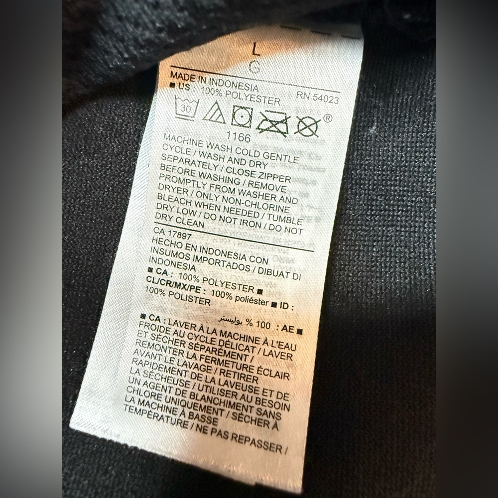 Old Navy Cozy Sherpa Mock Neck Furry Zip Jacket Black Size L - Picture 9 of 11